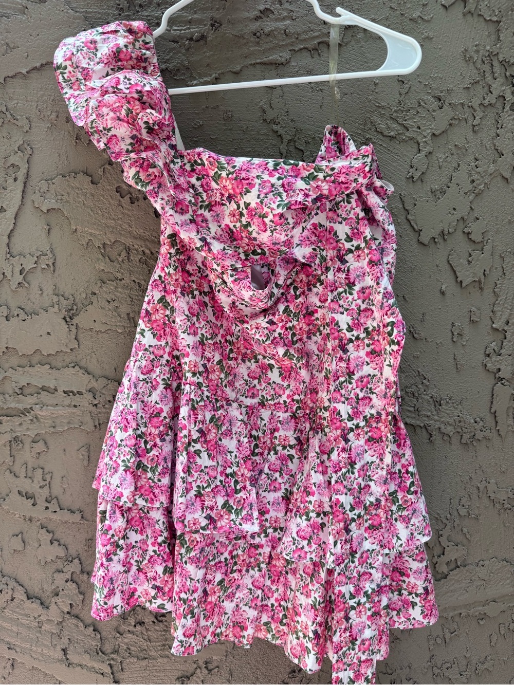 Hello Molly Ruffled Out Floral Dress Pink size 8 - Picture 3 of 15